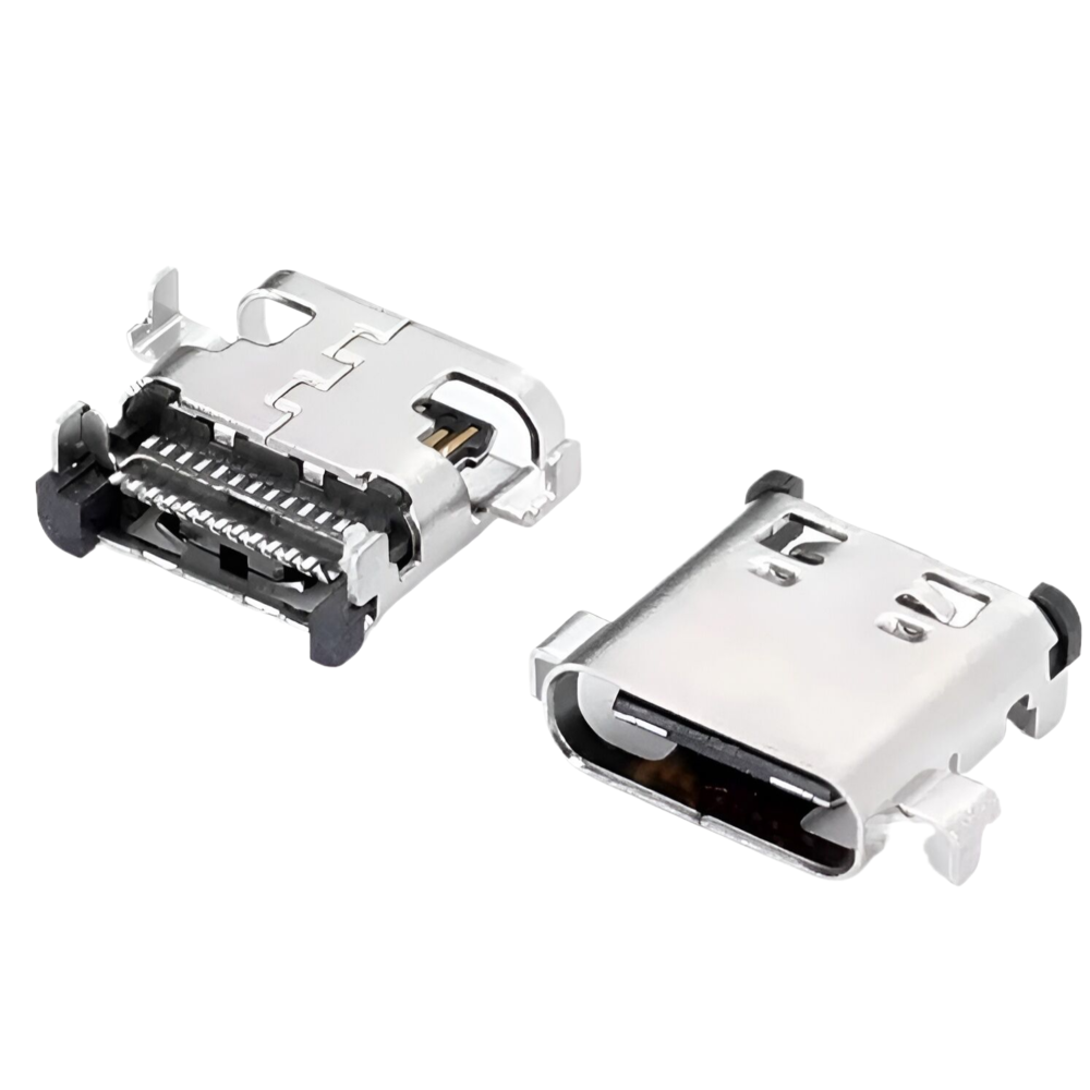 TYPE C 24P母座 沉板0.8/1.0/1.6MM 雙排貼片SMT L=8.35MM