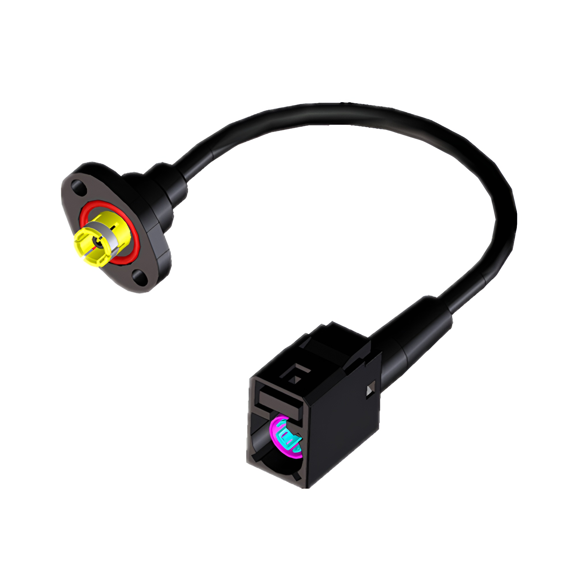 兩端防水Fakra線束_成型SR+防水PLUG