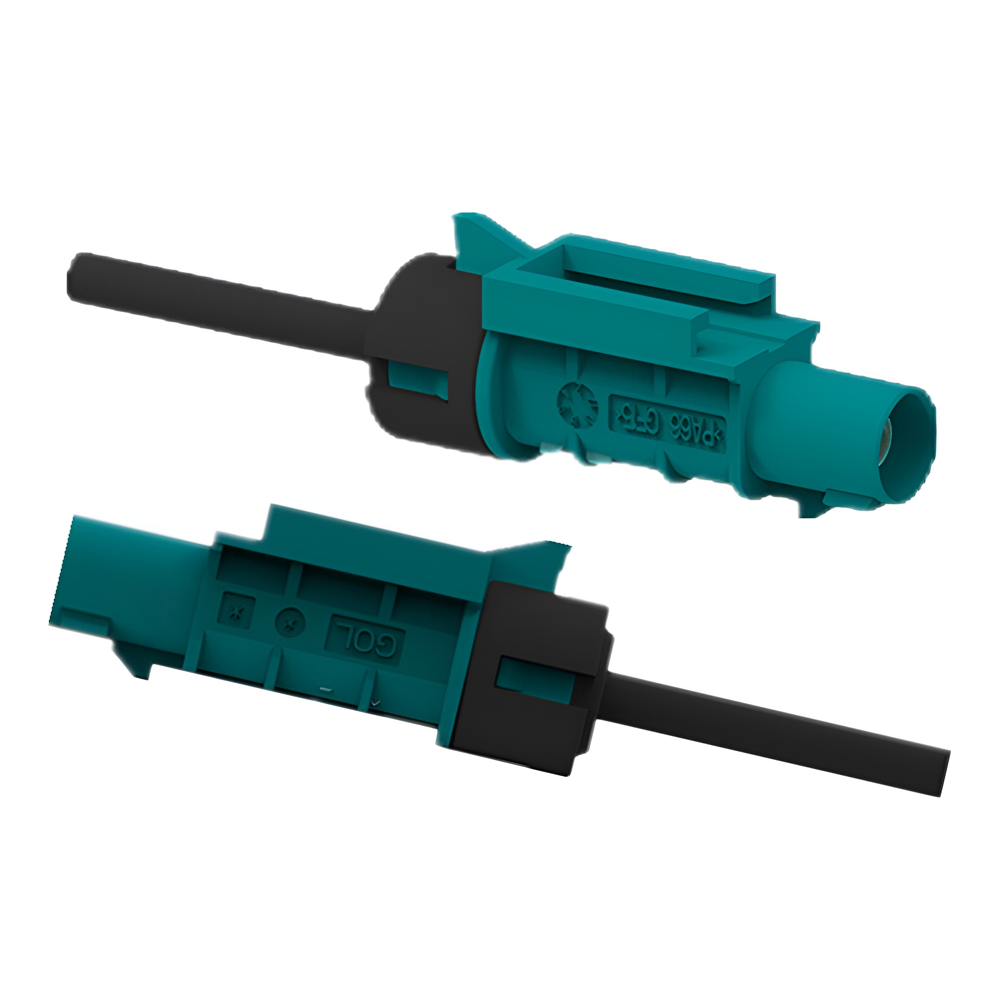 防水直公線束連接器(帶線卡)